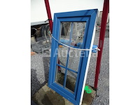 Ob blauw/wit pvc-frame (met geïntegreerde beugels) - afbeelding 2 van  2