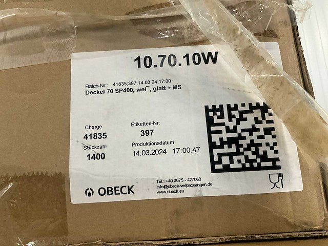 Obeck dose 100 sp400 pet rood transparant 2000ml (7968x) - afbeelding 3 van  7