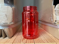 Obeck dose 100 sp400 pet rood transparant 2000ml (7968x) - afbeelding 1 van  4