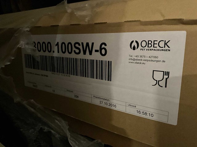 Obeck dose 120 sp400 pet zwart 7000ml (2800x) - afbeelding 9 van  9