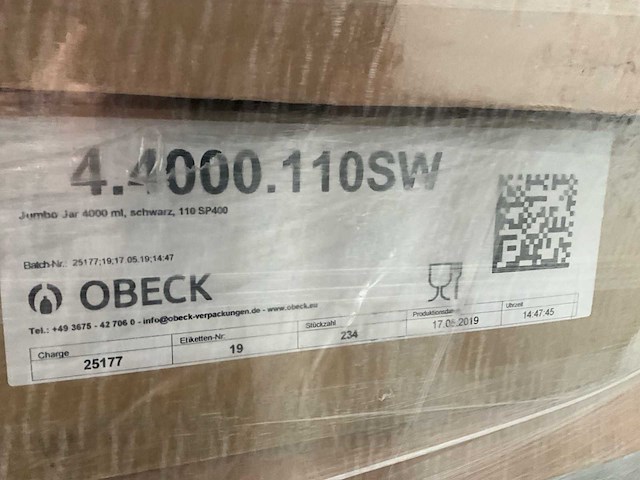 Obeck jumbo jar 400ml 110 sp400 (468x) - afbeelding 12 van  12