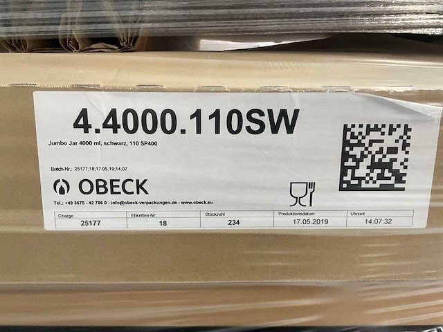 Obeck jumbo jar 400ml 110 sp400 (468x) - afbeelding 7 van  12