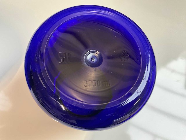 Obeck jumbo jar pet blauw transparant 3000ml (1078x) - afbeelding 2 van  5