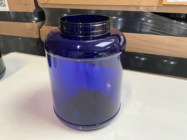 Obeck jumbo jar pet blauw transparant 3000ml (250x) - afbeelding 1 van  4