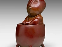 Odile kinart (1945), bathing figure, patinated bronze 38 cm. (14.96 in.) - afbeelding 2 van  6