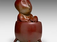 Odile kinart (1945), bathing figure, patinated bronze 38 cm. (14.96 in.) - afbeelding 6 van  6