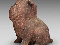Odile kinart (1945), sitting dog, terracotta 36 cm. (14.16 in.) - afbeelding 3 van  6
