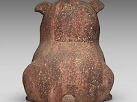 Odile kinart (1945), sitting dog, terracotta 36 cm. (14.16 in.) - afbeelding 4 van  6
