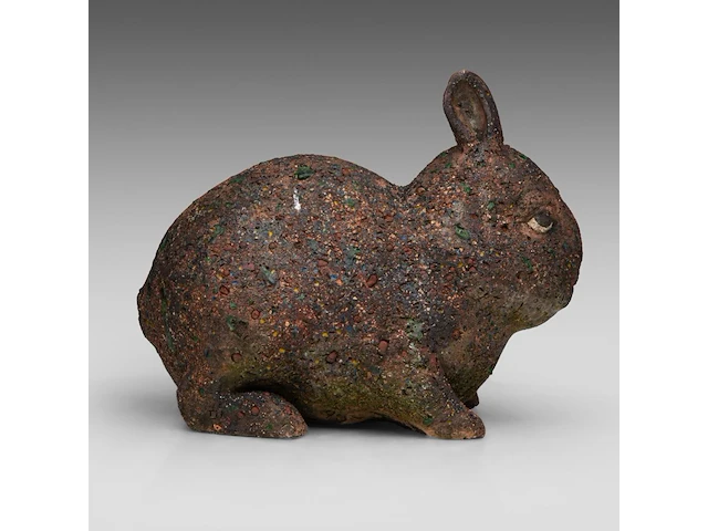 Odile kinart (1945), three rabbits, terracotta smallest: 32 x 40 cm. (12.59 x 15 3/4 in.), tallest: 47 x 55 cm. (18 1/2 x 21.64 in.) - afbeelding 4 van  19