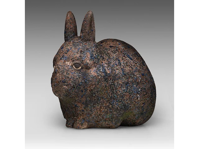 Odile kinart (1945), three rabbits, terracotta smallest: 32 x 40 cm. (12.59 x 15 3/4 in.), tallest: 47 x 55 cm. (18 1/2 x 21.64 in.) - afbeelding 6 van  19