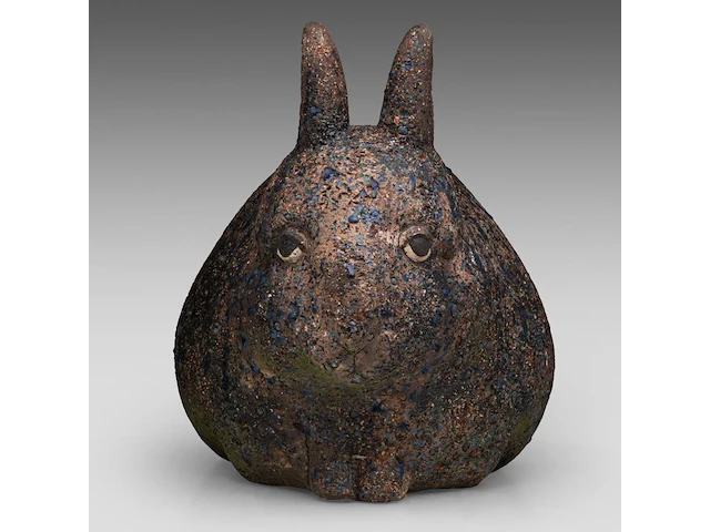 Odile kinart (1945), three rabbits, terracotta smallest: 32 x 40 cm. (12.59 x 15 3/4 in.), tallest: 47 x 55 cm. (18 1/2 x 21.64 in.) - afbeelding 7 van  19