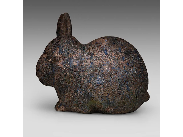 Odile kinart (1945), three rabbits, terracotta smallest: 32 x 40 cm. (12.59 x 15 3/4 in.), tallest: 47 x 55 cm. (18 1/2 x 21.64 in.) - afbeelding 8 van  19