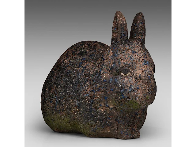 Odile kinart (1945), three rabbits, terracotta smallest: 32 x 40 cm. (12.59 x 15 3/4 in.), tallest: 47 x 55 cm. (18 1/2 x 21.64 in.) - afbeelding 11 van  19