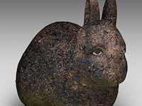 Odile kinart (1945), three rabbits, terracotta smallest: 32 x 40 cm. (12.59 x 15 3/4 in.), tallest: 47 x 55 cm. (18 1/2 x 21.64 in.) - afbeelding 11 van  19