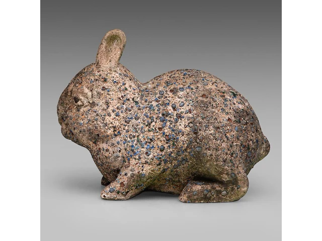 Odile kinart (1945), three rabbits, terracotta smallest: 32 x 40 cm. (12.59 x 15 3/4 in.), tallest: 47 x 55 cm. (18 1/2 x 21.64 in.) - afbeelding 14 van  19