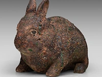 Odile kinart (1945), three rabbits, terracotta smallest: 32 x 40 cm. (12.59 x 15 3/4 in.), tallest: 47 x 55 cm. (18 1/2 x 21.64 in.) - afbeelding 18 van  19