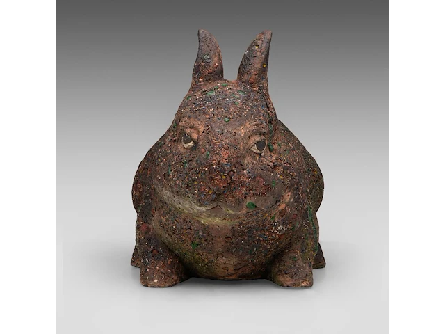 Odile kinart (1945), three rabbits, terracotta smallest: 32 x 40 cm. (12.59 x 15 3/4 in.), tallest: 47 x 55 cm. (18 1/2 x 21.64 in.) - afbeelding 19 van  19