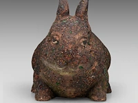 Odile kinart (1945), three rabbits, terracotta smallest: 32 x 40 cm. (12.59 x 15 3/4 in.), tallest: 47 x 55 cm. (18 1/2 x 21.64 in.) - afbeelding 19 van  19