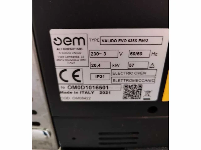 Oem - valido evo 635s em2 - pizzaoven 6+6 - pizzaoven - afbeelding 6 van  11