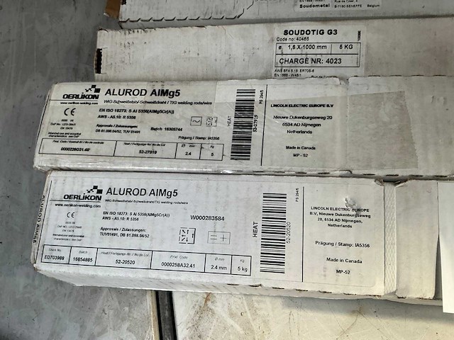 Oerlikon / soudatig alurod amg5 / g3 tig-lasstaven (7x) - afbeelding 2 van  5