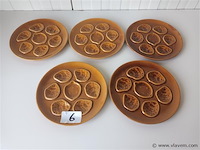 Oesterborden. 5 stuks - afbeelding 1 van  4
