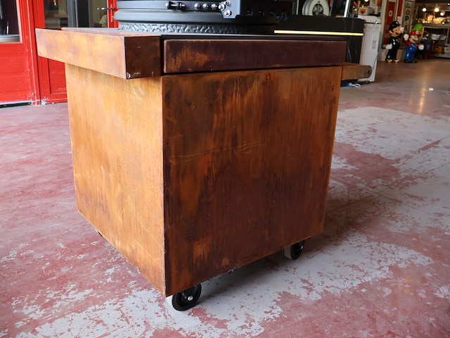 Ofyr kamado table corten 75 pro + bbq - afbeelding 2 van  13