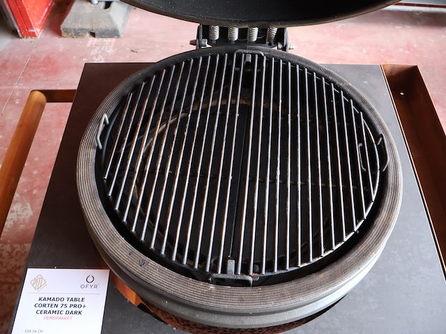 Ofyr kamado table corten 75 pro + bbq - afbeelding 9 van  13