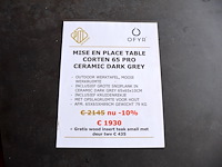 Ofyr mise en place table corten 65 pro - afbeelding 7 van  9