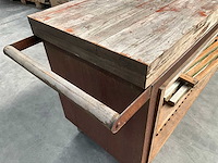 Ofyr verrijdbaar cortenstaal keukeneiland/bbq bijzet/werktafel - afbeelding 11 van  11