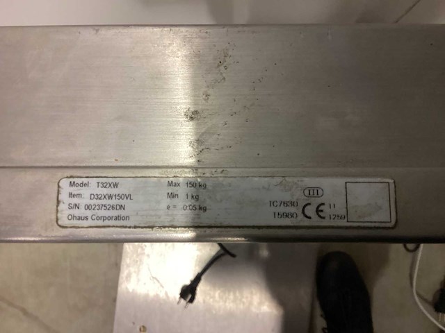 Ohaus 3000 series weegschaal - afbeelding 5 van  5