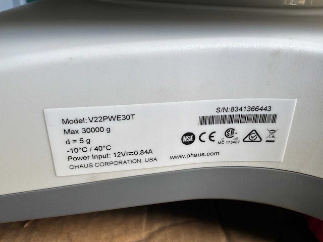 Ohaus valor 2000w intelligente weegsysteem - afbeelding 3 van  5