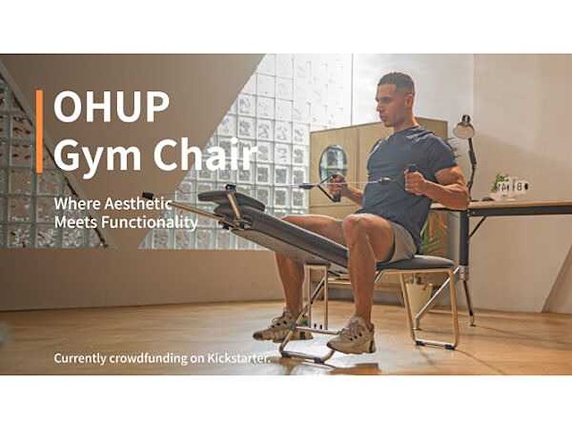 Ohup - ohup fitness stoel-pilates - design stoel met weerstand rekken-nieuw - training bench - afbeelding 1 van  7