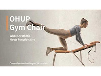 Ohup - ohup fitness stoel-pilates - design stoel met weerstand rekken-nieuw - training bench - afbeelding 2 van  7
