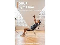 Ohup - ohup fitness stoel-pilates - design stoel met weerstand rekken-nieuw - training bench - afbeelding 3 van  7