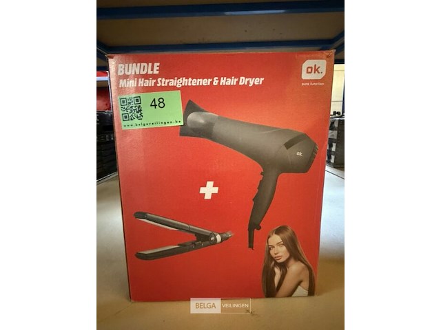 Ok. stijltang + haardroger bundle - afbeelding 1 van  2