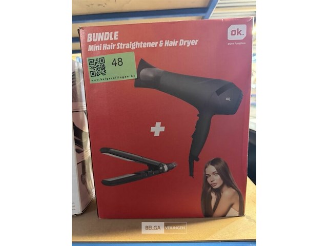 Ok. stijltang + haardroger bundle - afbeelding 1 van  2