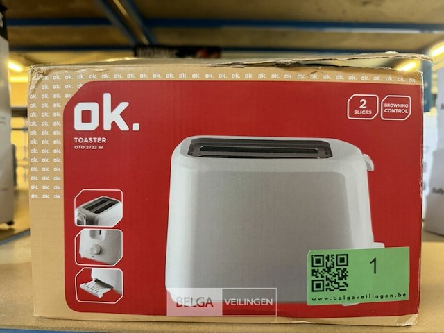 Ok. toaster wit - afbeelding 1 van  2
