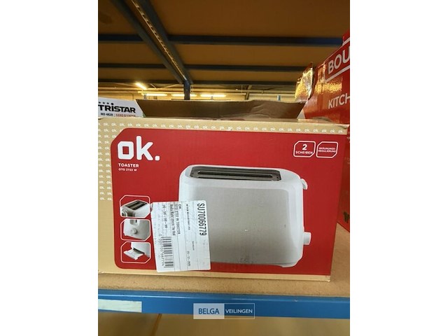 Ok. toaster wit - afbeelding 1 van  2