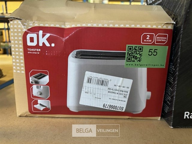 Ok. toaster wit - afbeelding 1 van  2