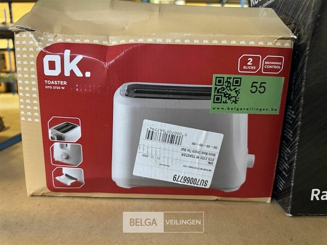 Ok. toaster wit - afbeelding 2 van  2