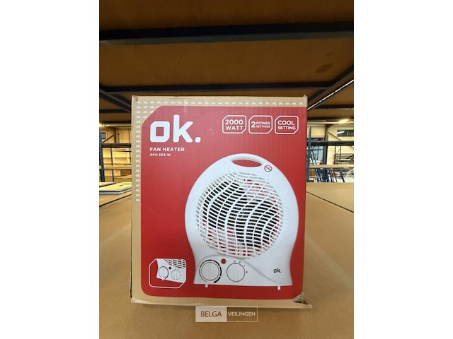 Ok. ventilator wit 2000w - afbeelding 1 van  1