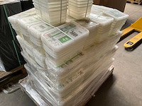 Okt basixx opbergbak met deksel 5,6 l ca. 33 x 19,5 x 12 cm set van 4 stuks (52x)