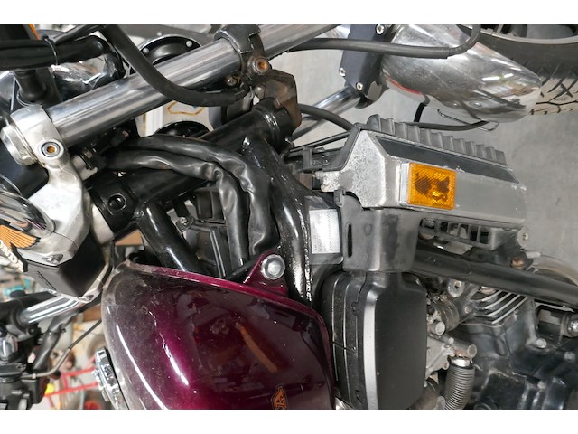 Old timer moto honda (1984 / jh2 rc2 101 em 005 952) + lederen motorjas richa - afbeelding 10 van  16