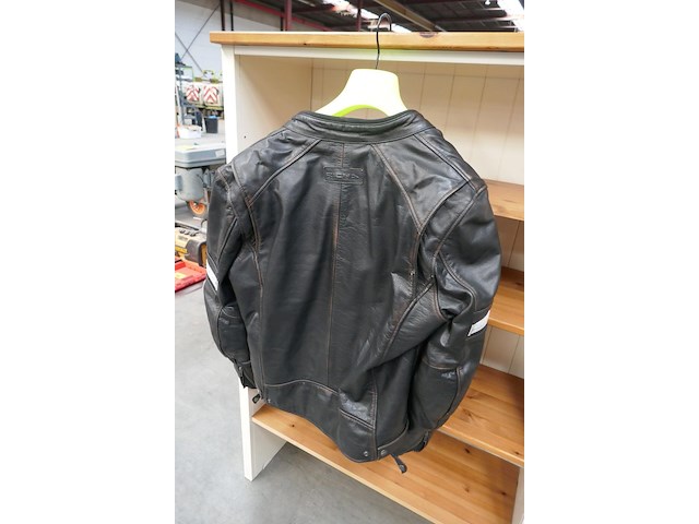 Old timer moto honda (1984 / jh2 rc2 101 em 005 952) + lederen motorjas richa - afbeelding 14 van  16