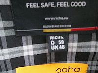 Old timer moto honda (1984 / jh2 rc2 101 em 005 952) + lederen motorjas richa - afbeelding 16 van  16