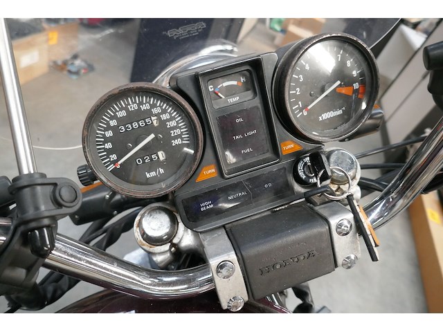 Old timer moto honda (1984 / jh2 rc2 101 em 005 952) + lederen motorjas richa - afbeelding 4 van  16