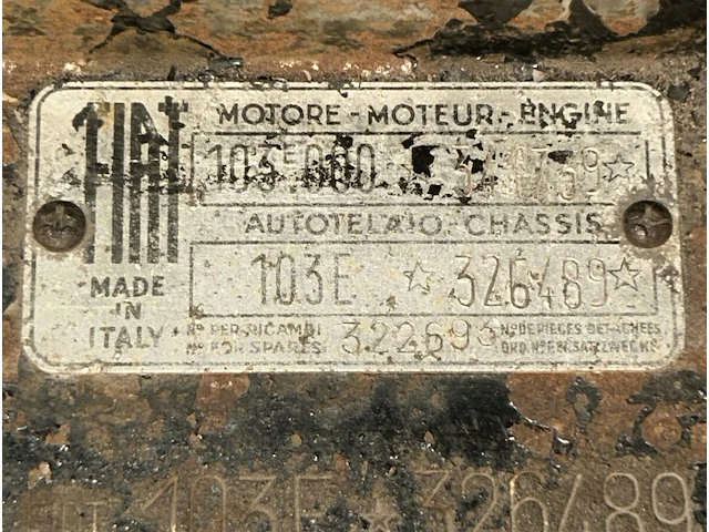 Oldtimer fiat 1100 - afbeelding 41 van  52