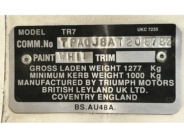 Oldtimer triumph tr7 - afbeelding 22 van  45