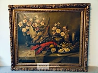 Olie op doek, jules cambier, stilleven met kreeft - afbeelding 2 van  8