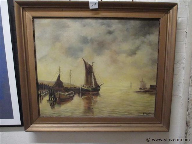 Olie op doek - afbeelding 1 van  3